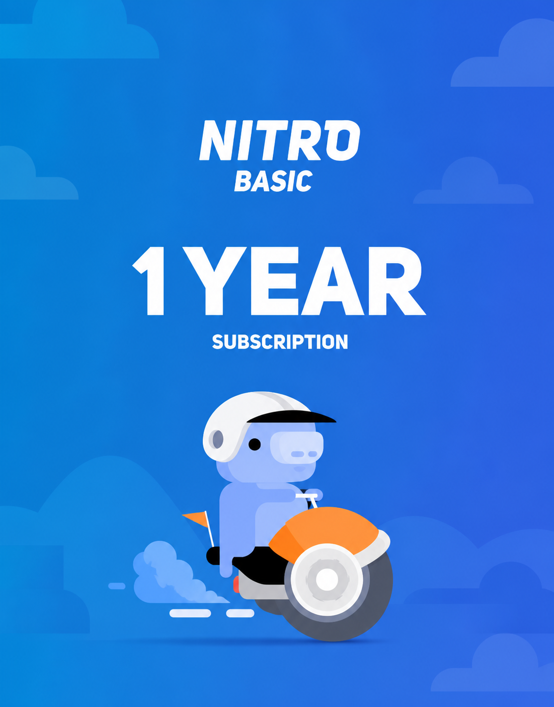 Discord Nitro Basic 1 Year (Upgrade)